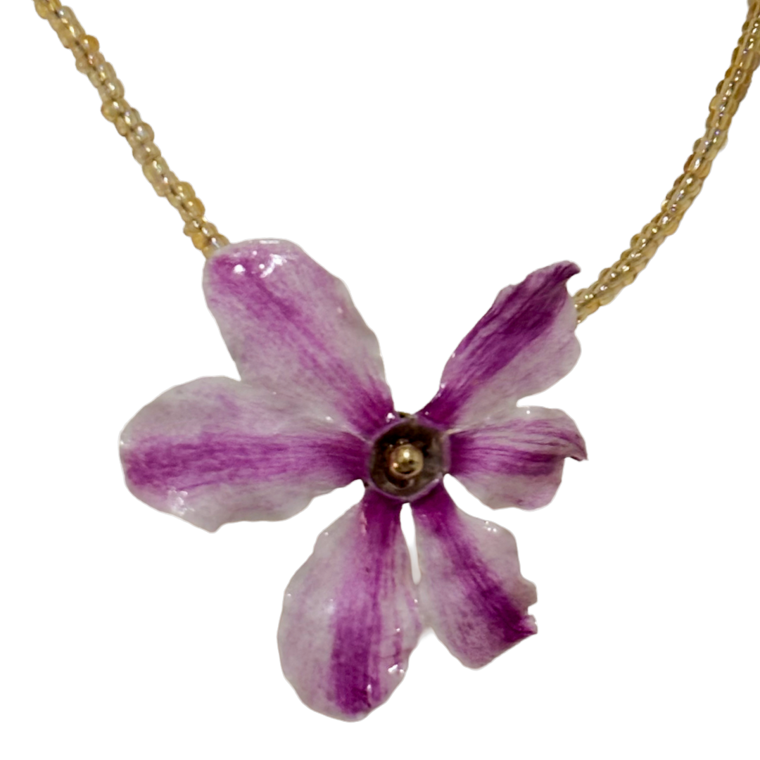 Collier en fleur naturelle - Inspiration Haute Couture